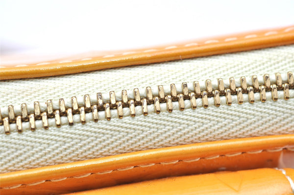 Auth Louis Vuitton Monogram Vernis Mott Shoulder Hand Bag Yellow M91059 LV 3921K