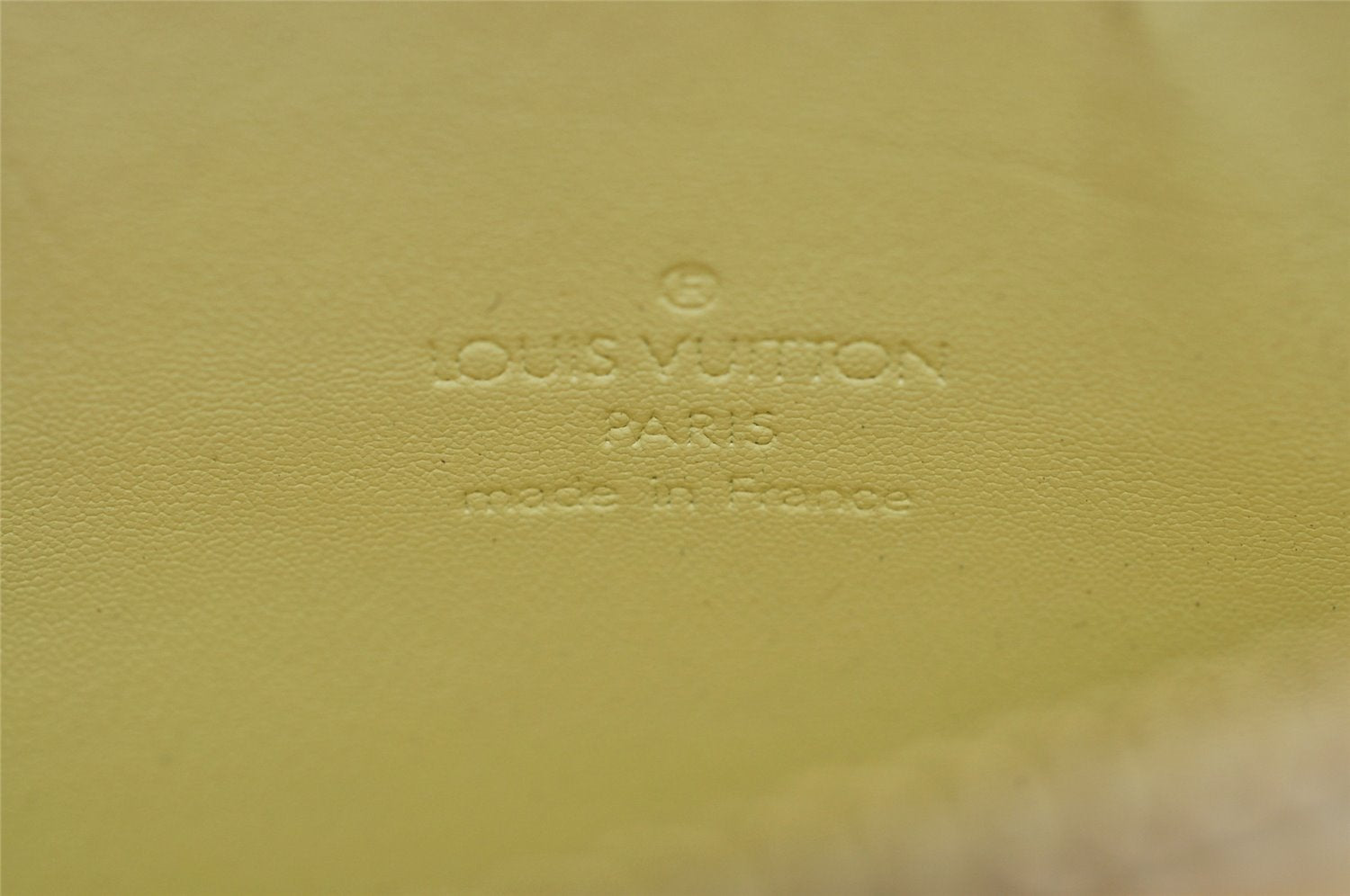 Auth Louis Vuitton Monogram Vernis Mott Shoulder Hand Bag Yellow M91059 LV 3921K