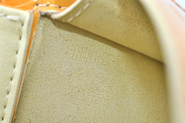 Auth Louis Vuitton Monogram Vernis Mott Shoulder Hand Bag Yellow M91059 LV 3921K