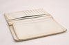 Authentic CHANEL Camellia Calf Skin CC Logo Long Wallet Purse White 3922J