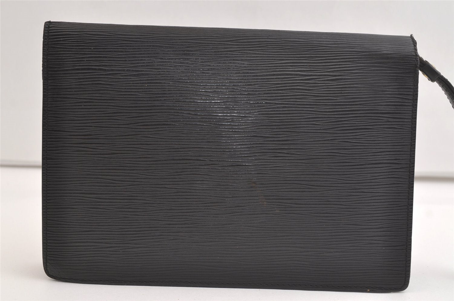 Authentic Louis Vuitton Epi Sellier Dragonne Clutch Bag Black M52612 LV 3922K