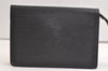Authentic Louis Vuitton Epi Sellier Dragonne Clutch Bag Black M52612 LV 3922K