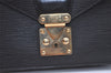 Authentic Louis Vuitton Epi Sellier Dragonne Clutch Bag Black M52612 LV 3922K