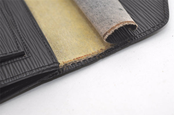 Authentic Louis Vuitton Epi Sellier Dragonne Clutch Bag Black M52612 LV 3922K