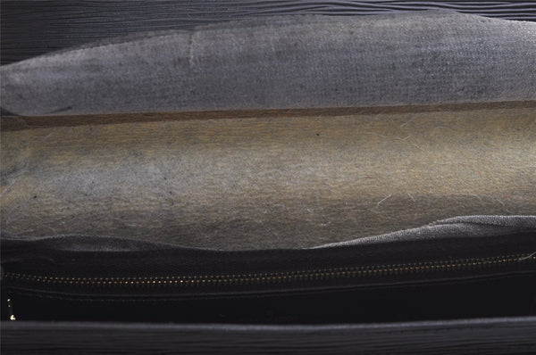 Authentic Louis Vuitton Epi Sellier Dragonne Clutch Bag Black M52612 LV 3922K