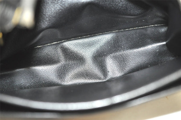 Authentic Louis Vuitton Epi Sellier Dragonne Clutch Bag Black M52612 LV 3922K