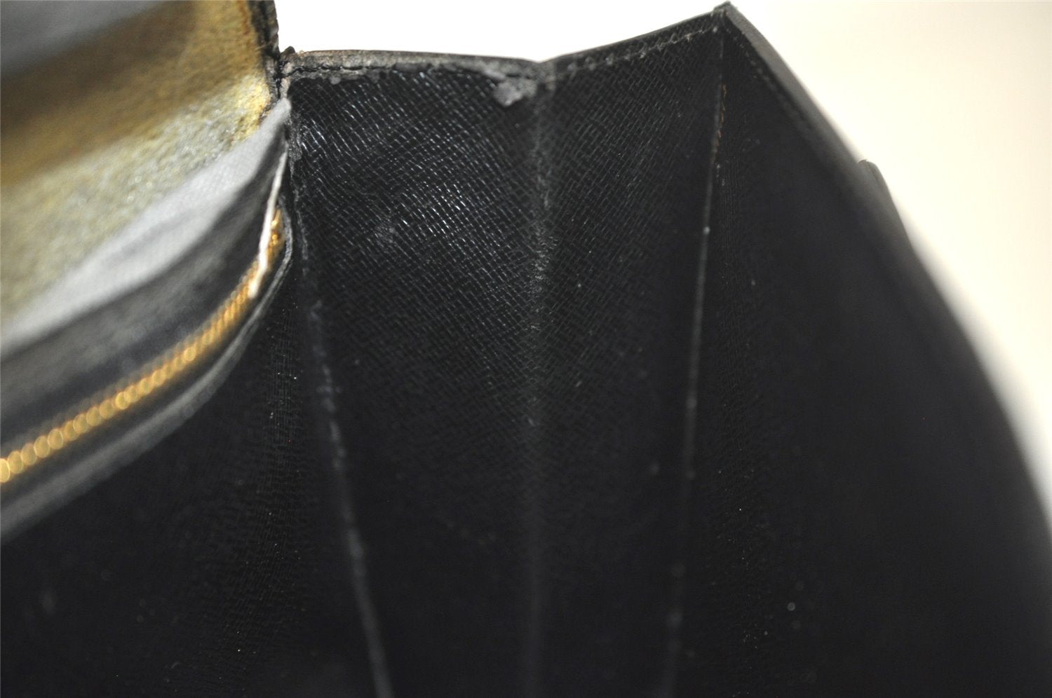 Authentic Louis Vuitton Epi Sellier Dragonne Clutch Bag Black M52612 LV 3922K