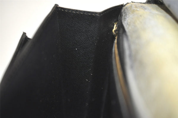 Authentic Louis Vuitton Epi Sellier Dragonne Clutch Bag Black M52612 LV 3922K