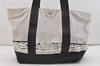 Authentic CHANEL Sports Line High Summer Nylon Leather CC Tote Bag Gray 3923J