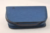 Authentic Louis Vuitton Epi Dauphine Cosmetic Pouch Blue M48445 LV 3924K