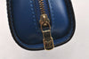 Authentic Louis Vuitton Epi Dauphine Cosmetic Pouch Blue M48445 LV 3924K