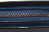 Authentic Louis Vuitton Epi Dauphine Cosmetic Pouch Blue M48445 LV 3924K