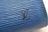 Authentic Louis Vuitton Epi Dauphine Cosmetic Pouch Blue M48445 LV 3924K