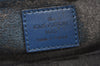 Authentic Louis Vuitton Epi Dauphine Cosmetic Pouch Blue M48445 LV 3924K
