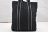 Authentic HERMES Vintage Fourre Tout Cabas Tote Hand Bag Canvas Black 3925K