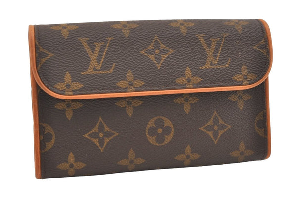 Auth Louis Vuitton Monogram Pochette Florentine Pouch Waist Bag M51855 LV 3926J