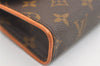 Auth Louis Vuitton Monogram Pochette Florentine Pouch Waist Bag M51855 LV 3926J