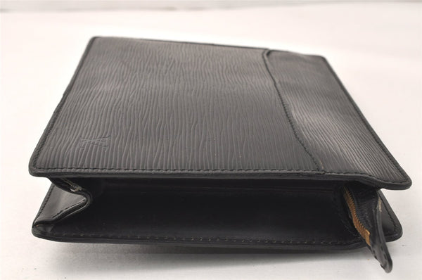 Authentic Louis Vuitton Epi Pochette Homme Clutch Bag Black M52522 Junk 3926K