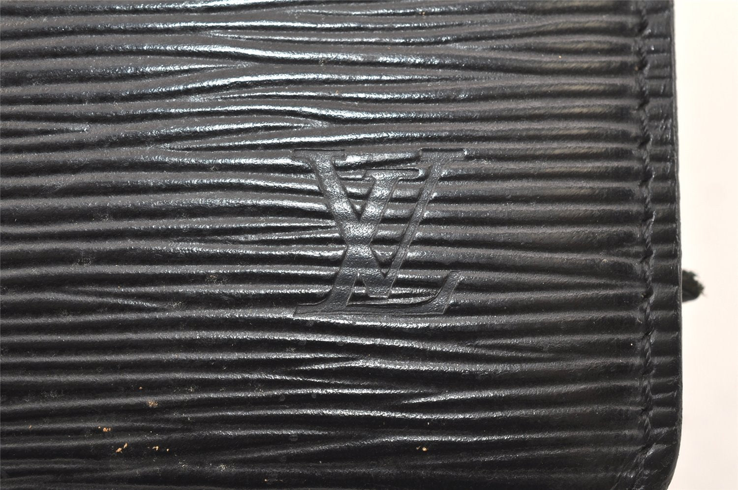 Authentic Louis Vuitton Epi Pochette Homme Clutch Bag Black M52522 Junk 3926K