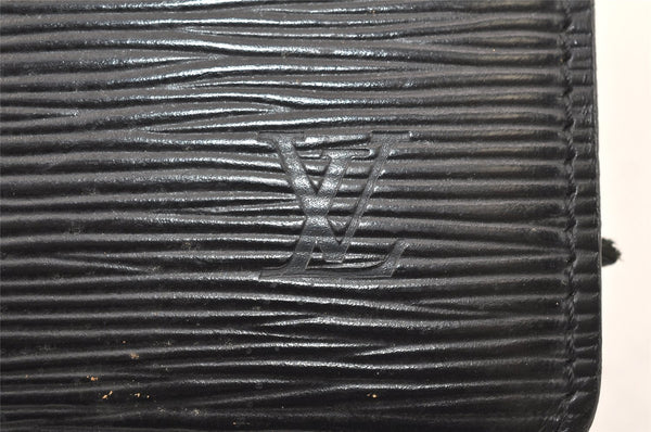 Authentic Louis Vuitton Epi Pochette Homme Clutch Bag Black M52522 Junk 3926K