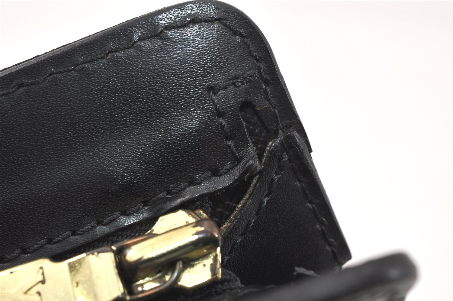 Authentic Louis Vuitton Epi Pochette Homme Clutch Bag Black M52522 Junk 3926K