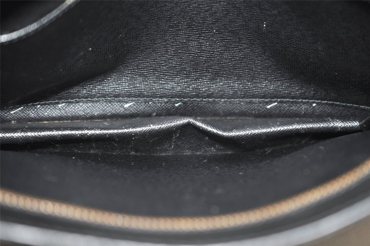 Authentic Louis Vuitton Epi Pochette Homme Clutch Bag Black M52522 Junk 3926K