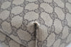 Authentic GUCCI Web Sherry Line Shoulder Tote Bag GG PVC Leather Brown 3927H