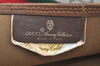 Authentic GUCCI Web Sherry Line Shoulder Tote Bag GG PVC Leather Brown 3927H