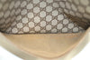 Authentic GUCCI Web Sherry Line Shoulder Tote Bag GG PVC Leather Brown 3927H