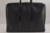 Authentic Louis Vuitton Epi Porte Documents Voyage Briefcase M59162 Black 3927J