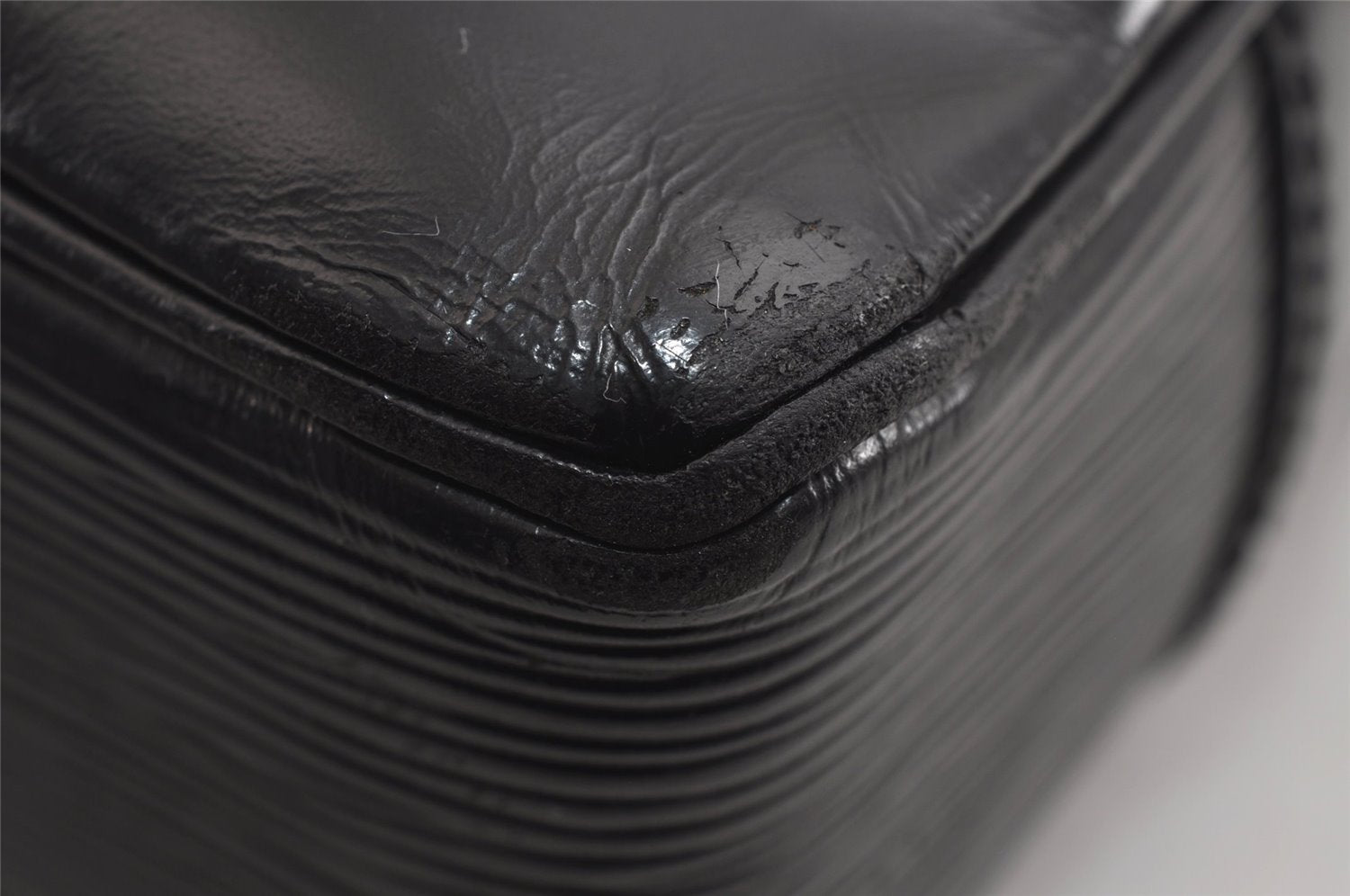 Authentic Louis Vuitton Epi Porte Documents Voyage Briefcase M59162 Black 3927J