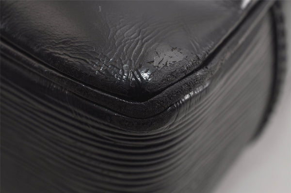 Authentic Louis Vuitton Epi Porte Documents Voyage Briefcase M59162 Black 3927J