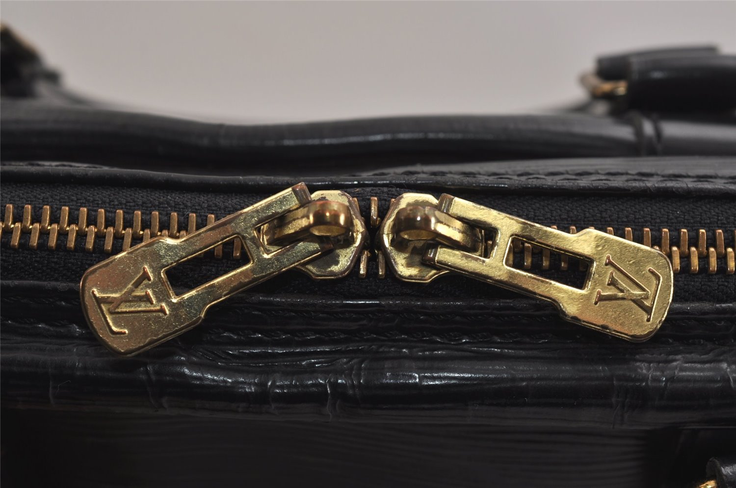 Authentic Louis Vuitton Epi Porte Documents Voyage Briefcase M59162 Black 3927J