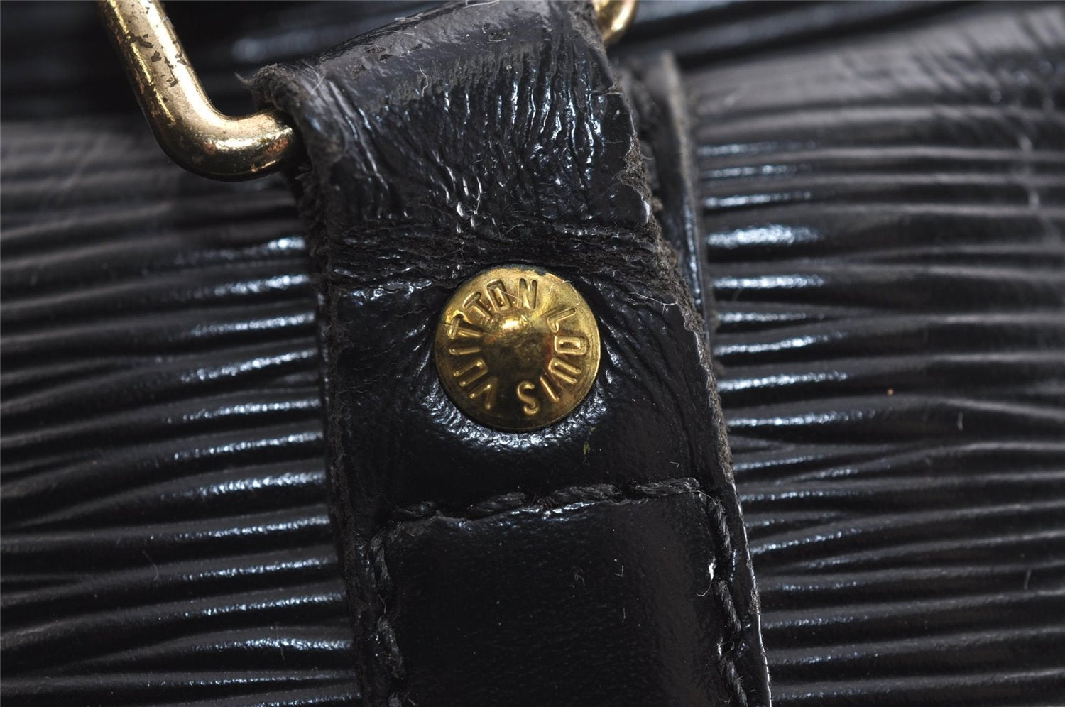 Authentic Louis Vuitton Epi Porte Documents Voyage Briefcase M59162 Black 3927J