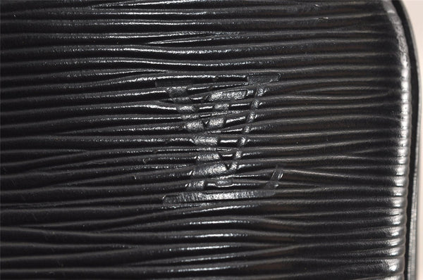 Authentic Louis Vuitton Epi Porte Documents Voyage Briefcase M59162 Black 3927J