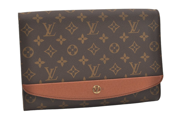 Authentic Louis Vuitton Vintage Monogram Bordeaux Clutch Bag M51797 LV 3929J