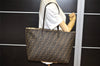 Authentic FENDI Vintage Zucca Shoulder Tote Bag PVC Leather Brown 3929K