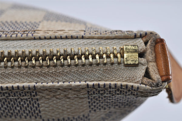 Authentic Louis Vuitton Damier Azur Saleya PM Shoulder Tote Bag N51186 LV 3930I