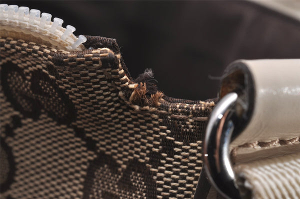 Authentic GUCCI Shoulder Cross Body Bag GG Canvas Leather 147671 Brown 3931I