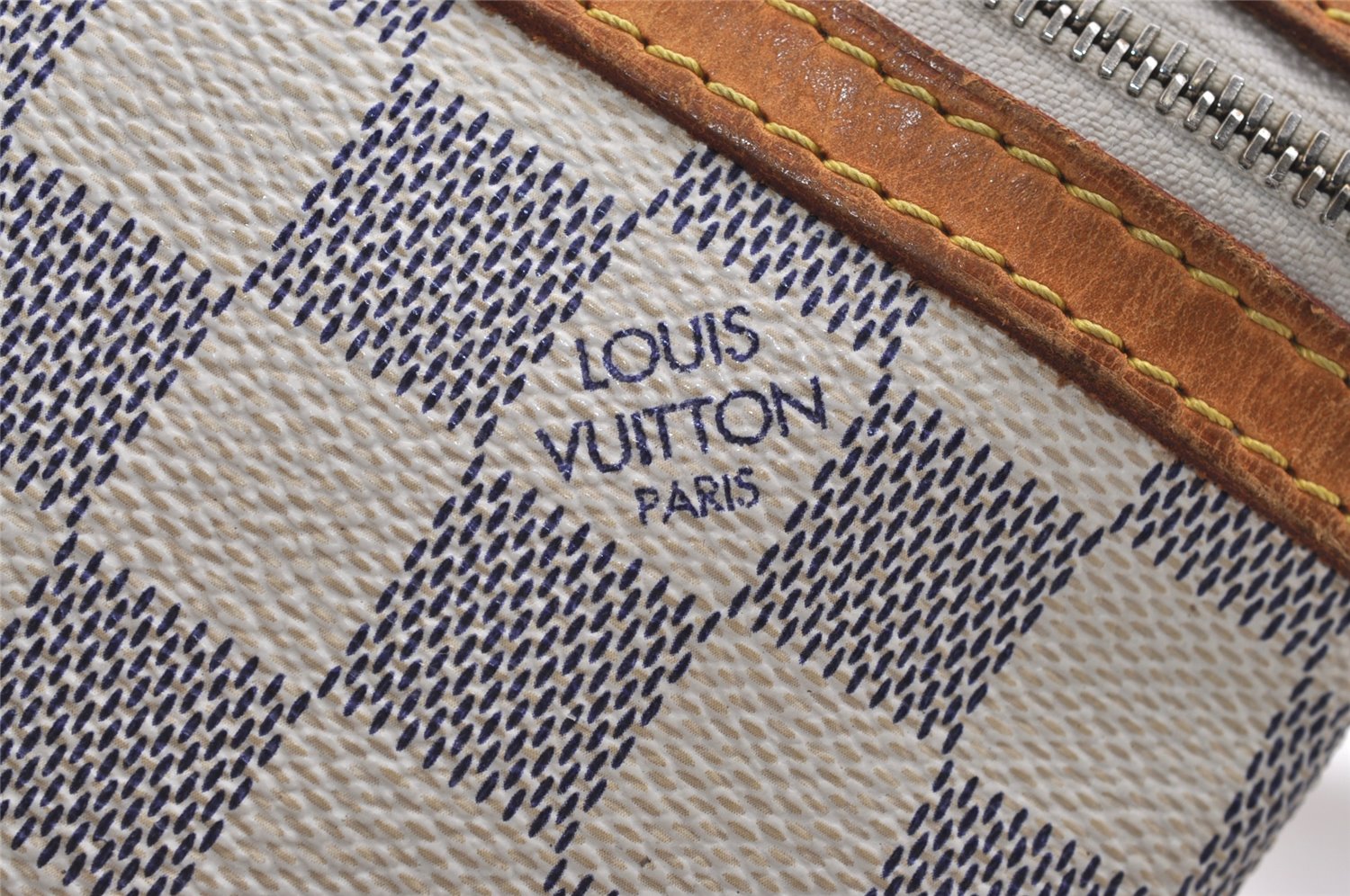 Auth Louis Vuitton Damier Azur Pochette Bosphore N51112 Shoulder Cross Bag 3931K