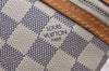 Auth Louis Vuitton Damier Azur Pochette Bosphore N51112 Shoulder Cross Bag 3931K