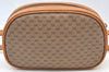 Authentic GUCCI Micro GG PVC Leather Shoulder Cross Body Bag Purse Brown 3932I