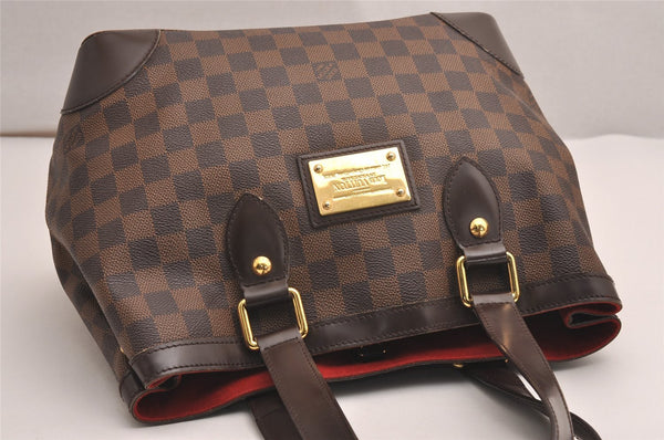 Authentic Louis Vuitton Damier Hampstead PM Shoulder Tote Bag N51205 LV 3932J