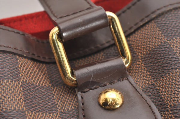 Authentic Louis Vuitton Damier Hampstead PM Shoulder Tote Bag N51205 LV 3932J