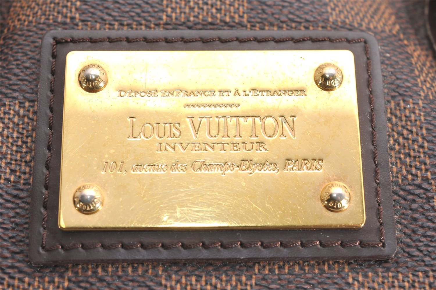 Authentic Louis Vuitton Damier Hampstead PM Shoulder Tote Bag N51205 LV 3932J