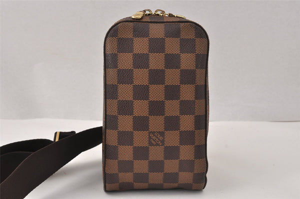 Authentic Louis Vuitton Damier Geronimos Waist Body Bag N51994 LV 3932K