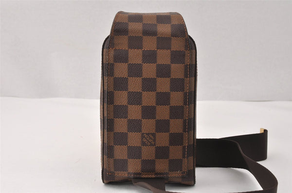 Authentic Louis Vuitton Damier Geronimos Waist Body Bag N51994 LV 3932K