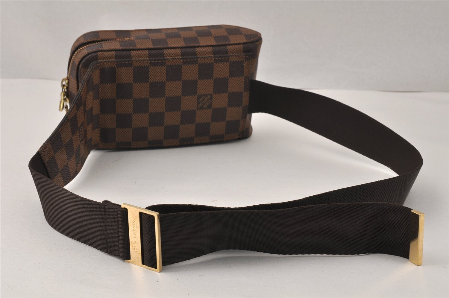 Authentic Louis Vuitton Damier Geronimos Waist Body Bag N51994 LV 3932K