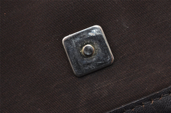 Authentic GUCCI Shoulder Cross Body Bag Purse GG PVC Leather 223666 Brown 3933I