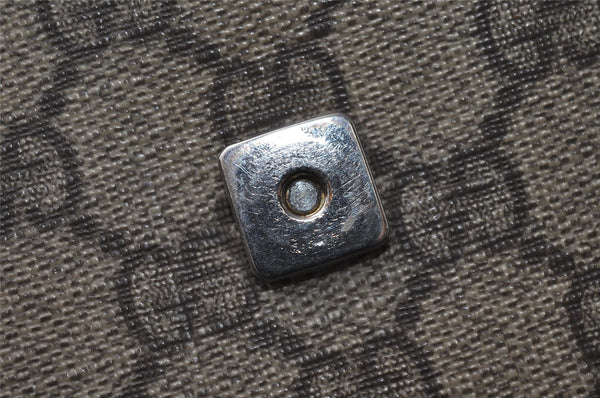 Authentic GUCCI Shoulder Cross Body Bag Purse GG PVC Leather 223666 Brown 3933I